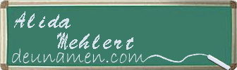 Alida Mehlert Visitenkarte